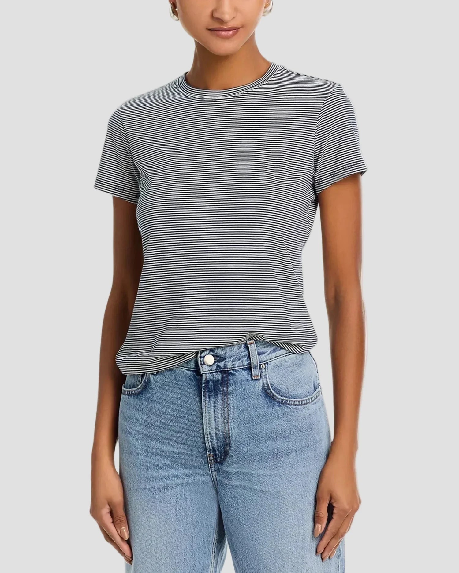 The Stripe Baby Tee Navy Multi