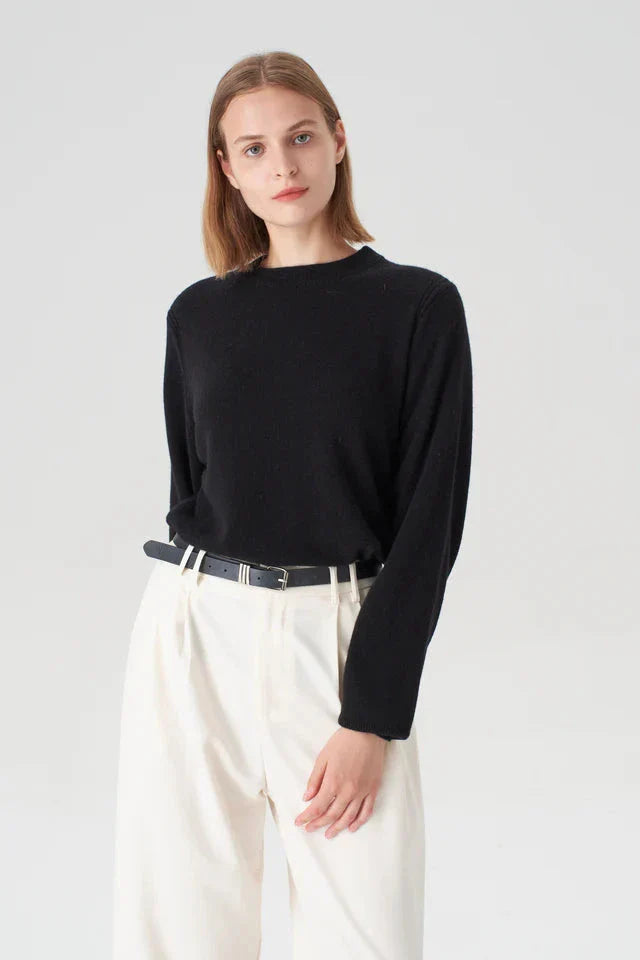 Crewneck Cashmere Sweater Black