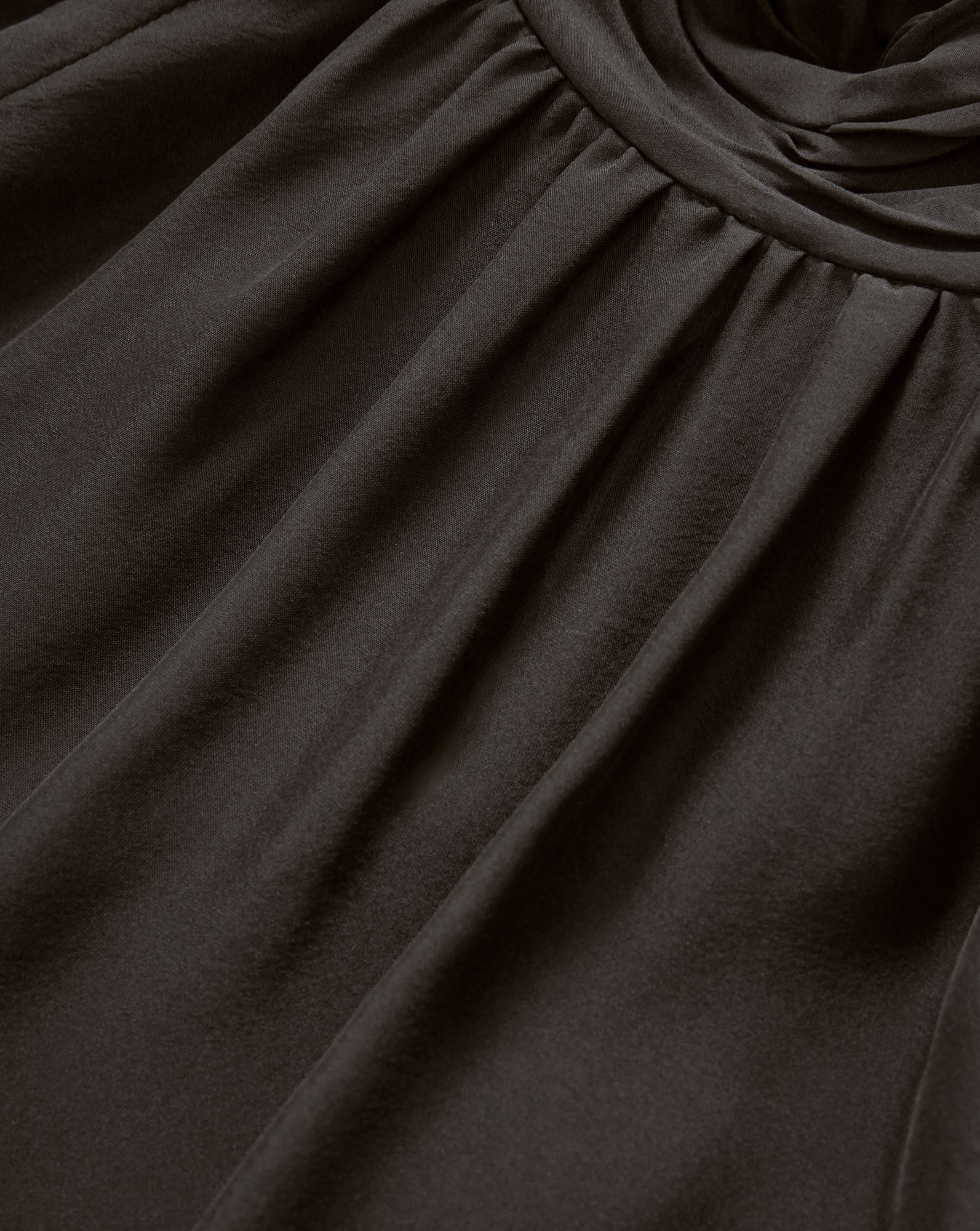 Alyssa Silk Turtleneck Blouse Black