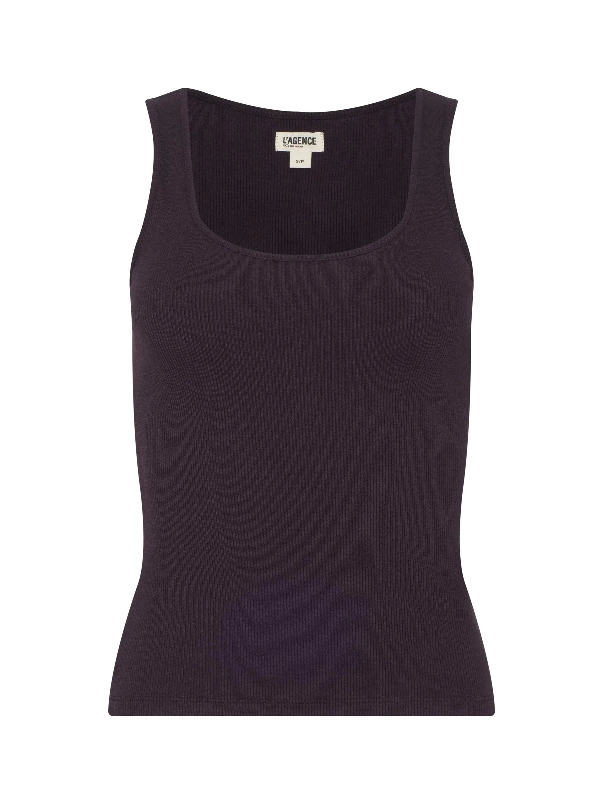 Adira Scoop Neck Tank Dark Malbec