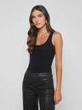 Adira Scoop Neck Tank Black