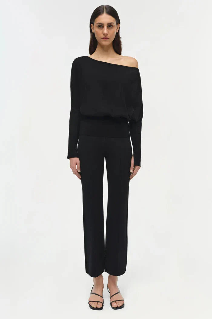 Lavina Off Shoulder Sweater Black