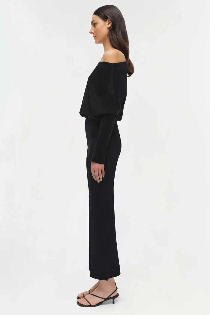 Lavina Off Shoulder Sweater Black