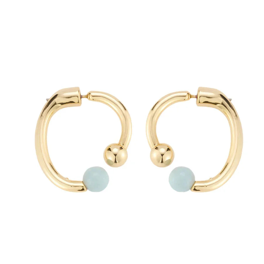 Alexandra Hoops Blue Multi