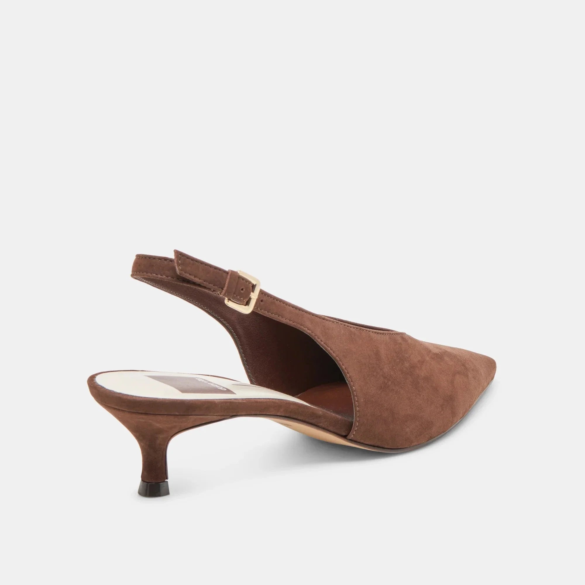 Alenna Heels Dark Brown Suede