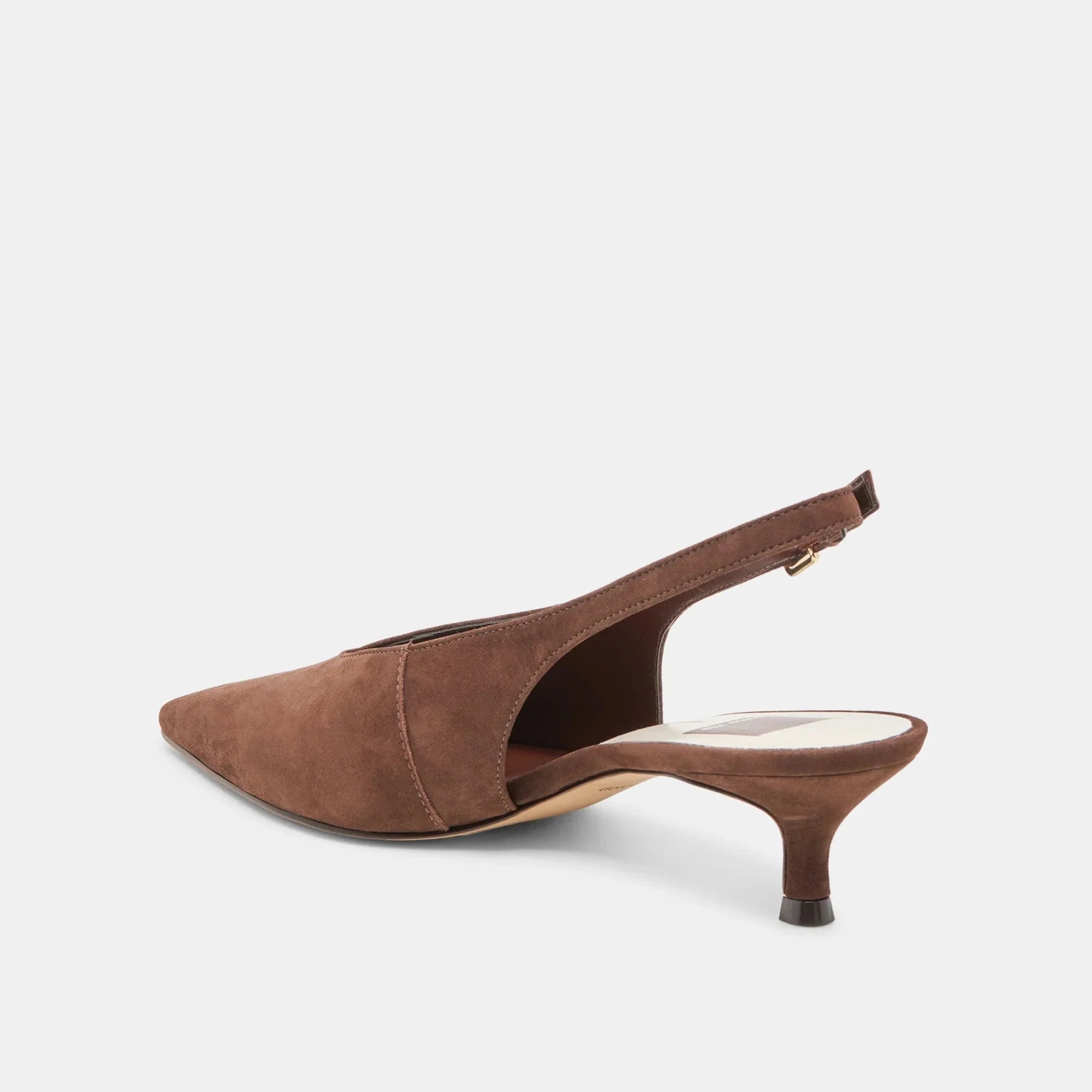 Alenna Heels Dark Brown Suede