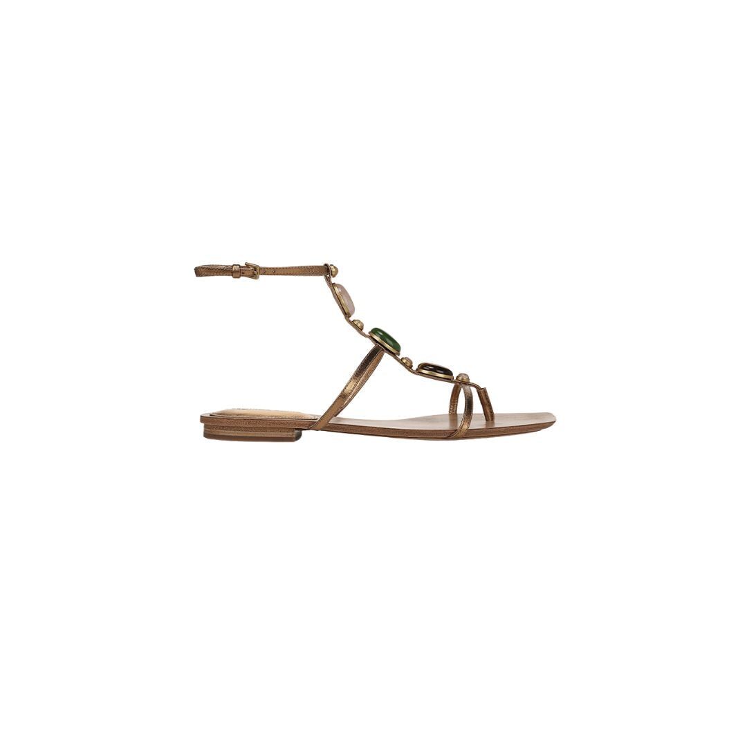Alba Gemstone Sandal Gold