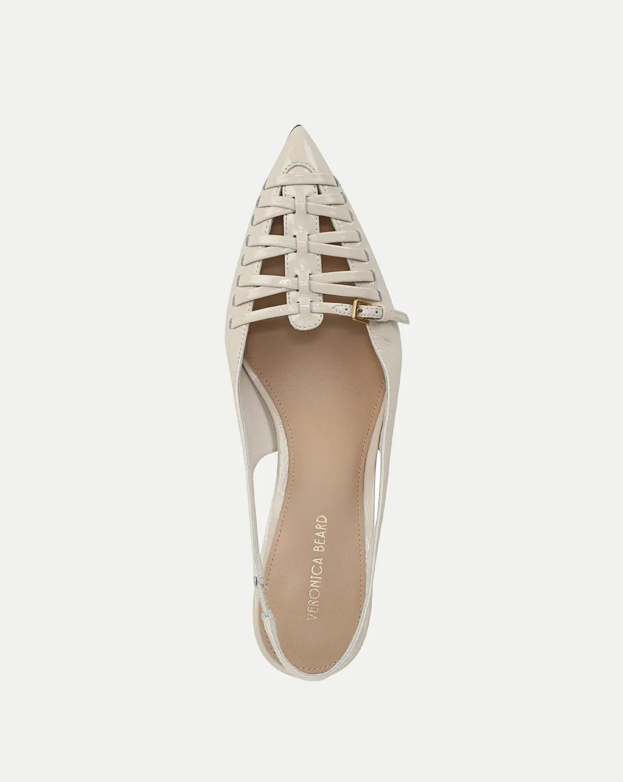 Rashida Woven Slingback Heel Ecru