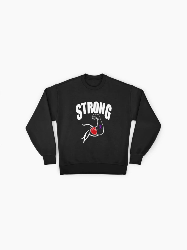 All Cancer Awareness Ribbon, Multi-Color Support Oversized Sweatshirt