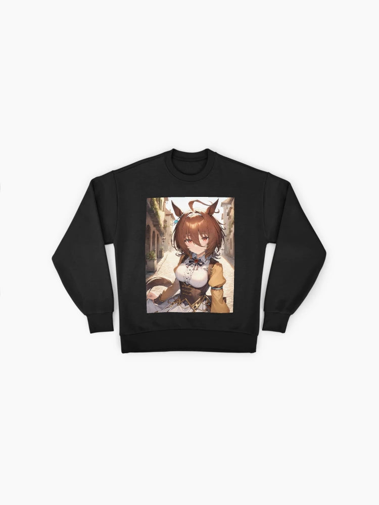 Agnes Tachyon Charming Journey Sweatshirt, Vintage Style Anime Top