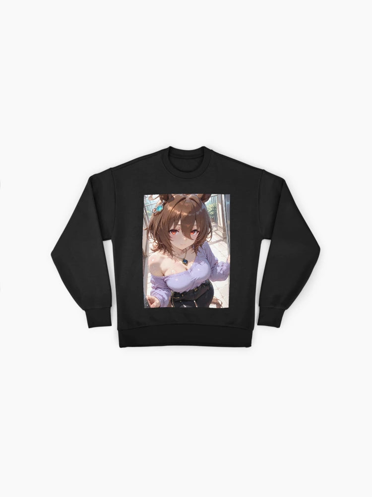 Agnes Tachyon Casual Balcony Sweatshirt, Uma Musume Anime Style Top
