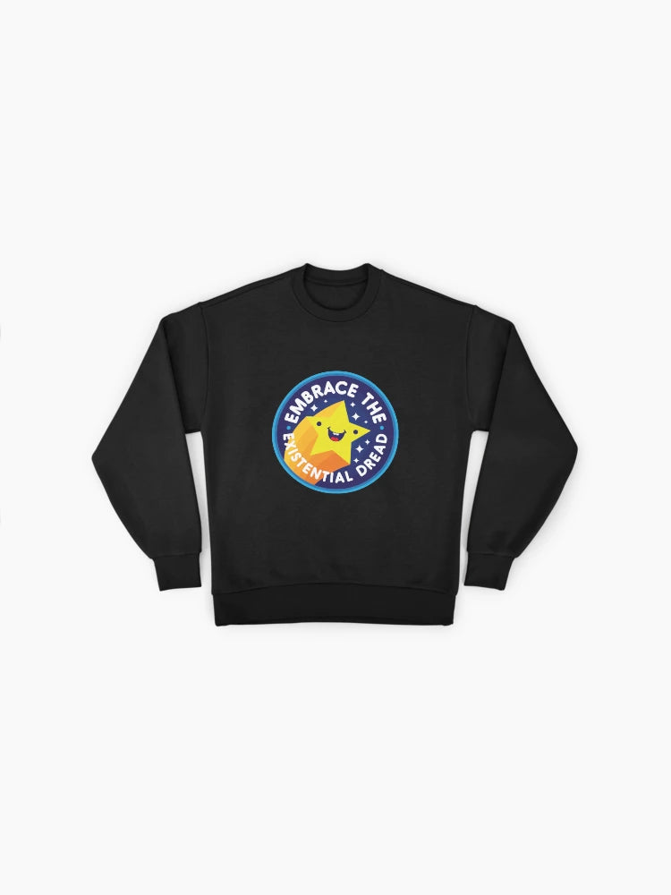 'Embrace' Inspirational Quote, Minimalist Design Oversized Sweatshirt