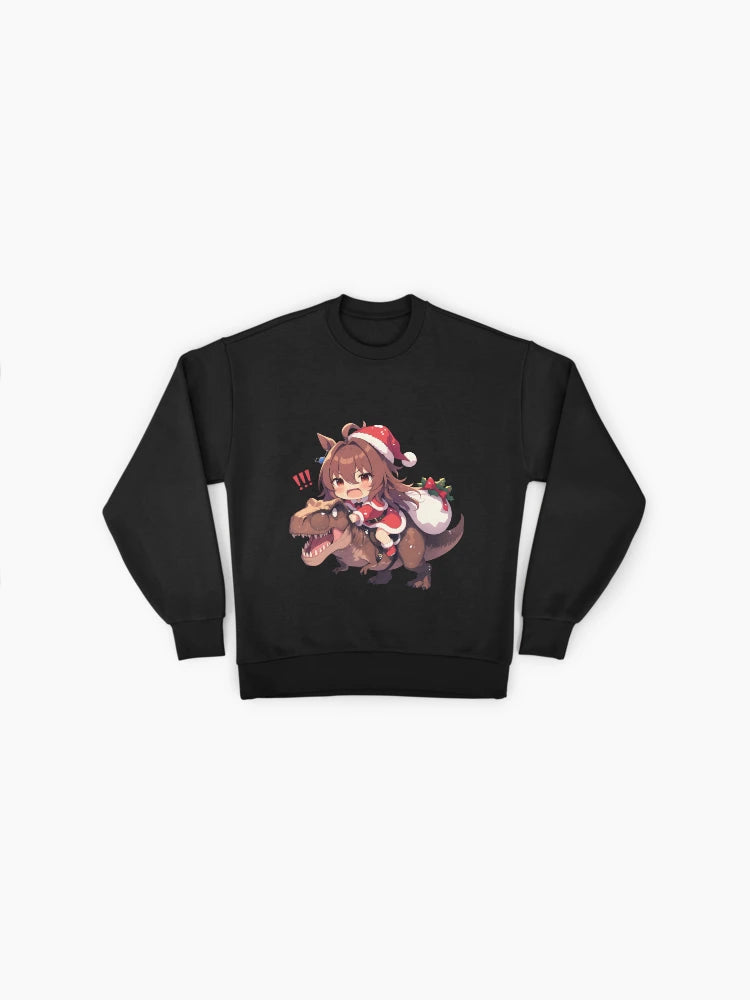 Agnes Tachyon Christmas Dino Ride Sweatshirt, Uma Musume Anime Gift