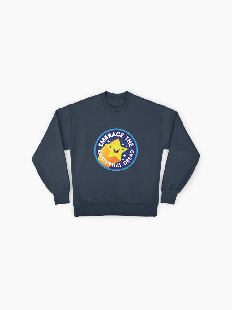 'Embrace' Inspirational Quote, Minimalist Design Oversized Sweatshirt