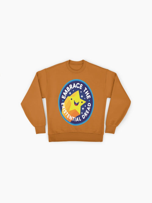 'Embrace' Minimalist Graphic, Inspirational Oversized Sweatshirt