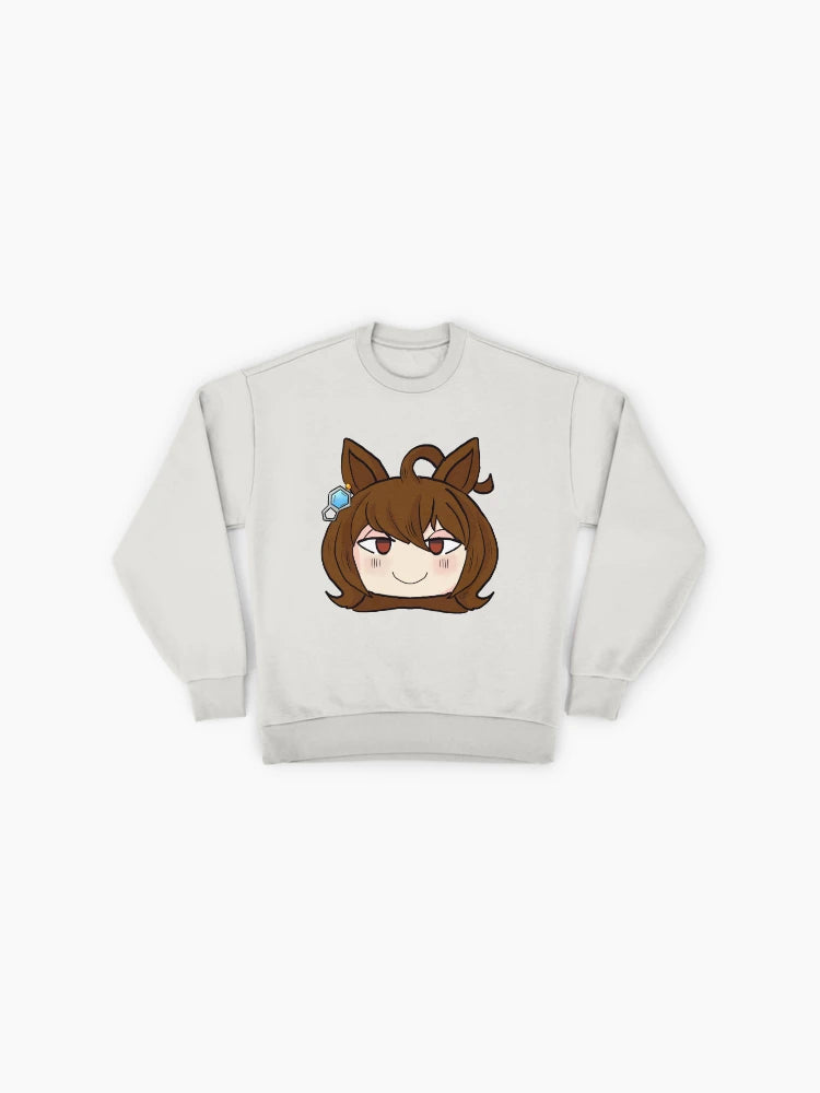 Agnes Tachyon Sticker Style Graphic Sweatshirt, Premium Oversized Fit