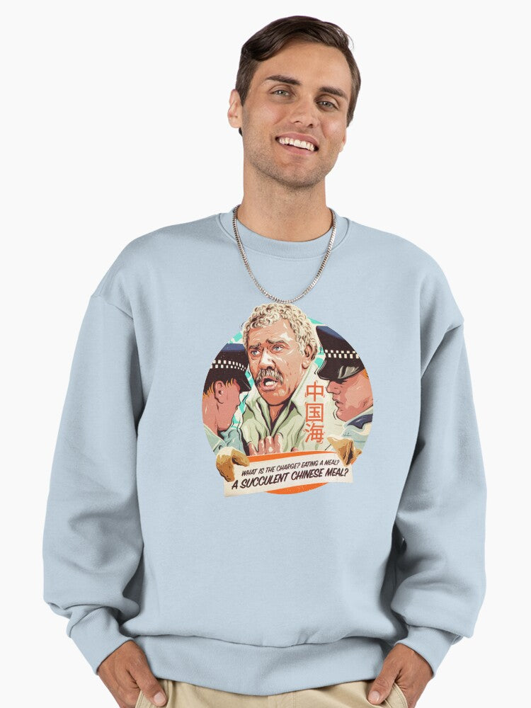 'A Succulent Chinese Meal' Meme, Viral Moment Sweatshirt Stonewash Denim