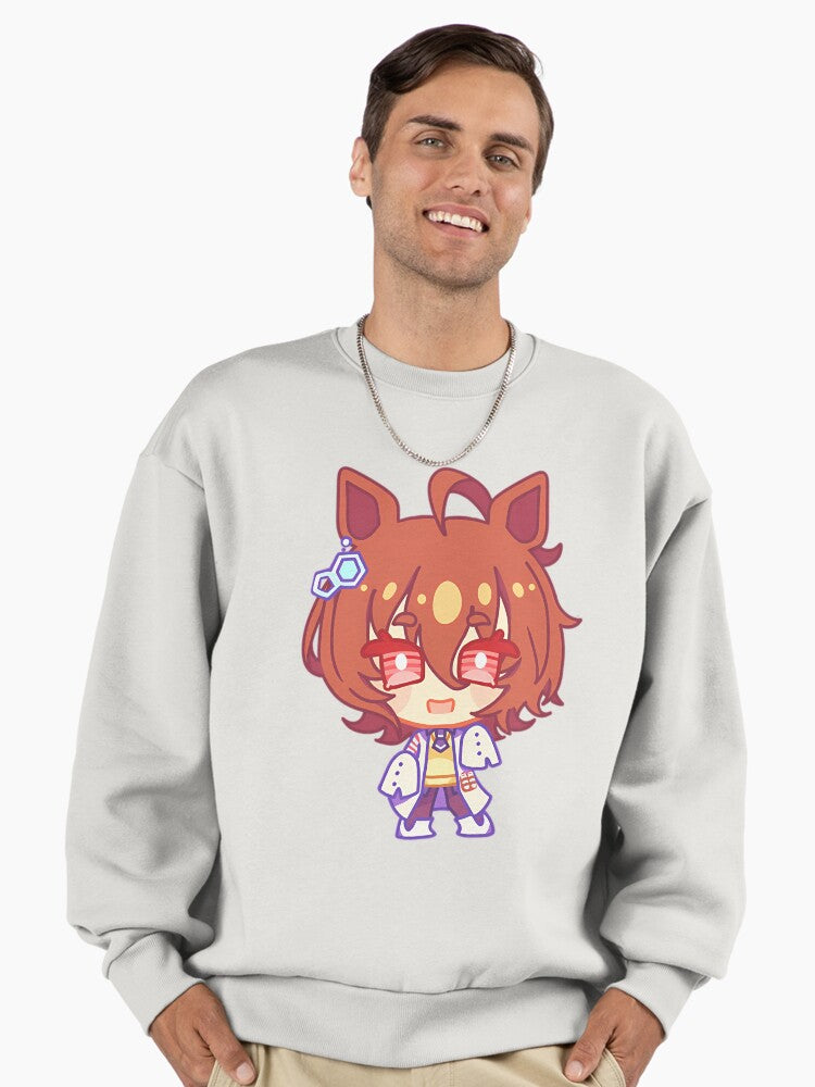 Agnes Tachyon Racing Sweatshirt, Premium Uma Musume Oversized Gift Bone