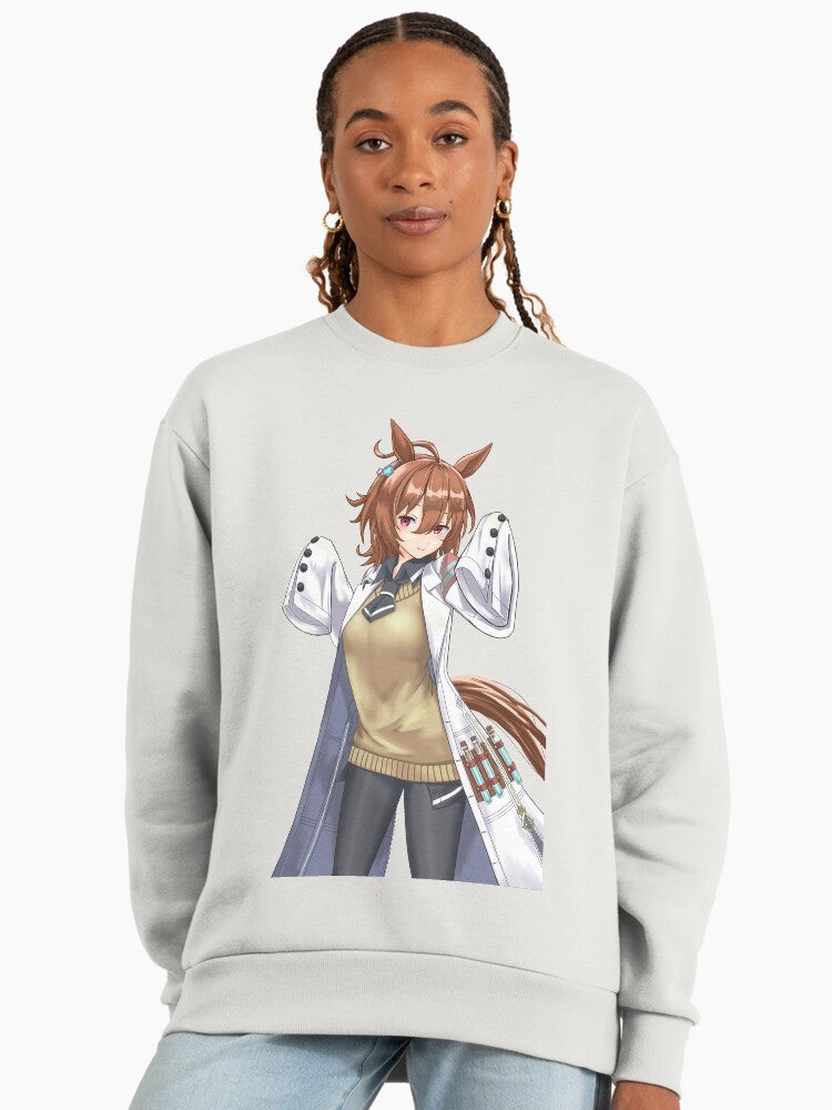 Agnes Tachyon Portrait Graphic Sweatshirt, Uma Musume Anime Merch Bone